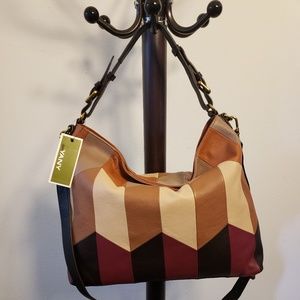 Oryany pebble leather convertible hobo
